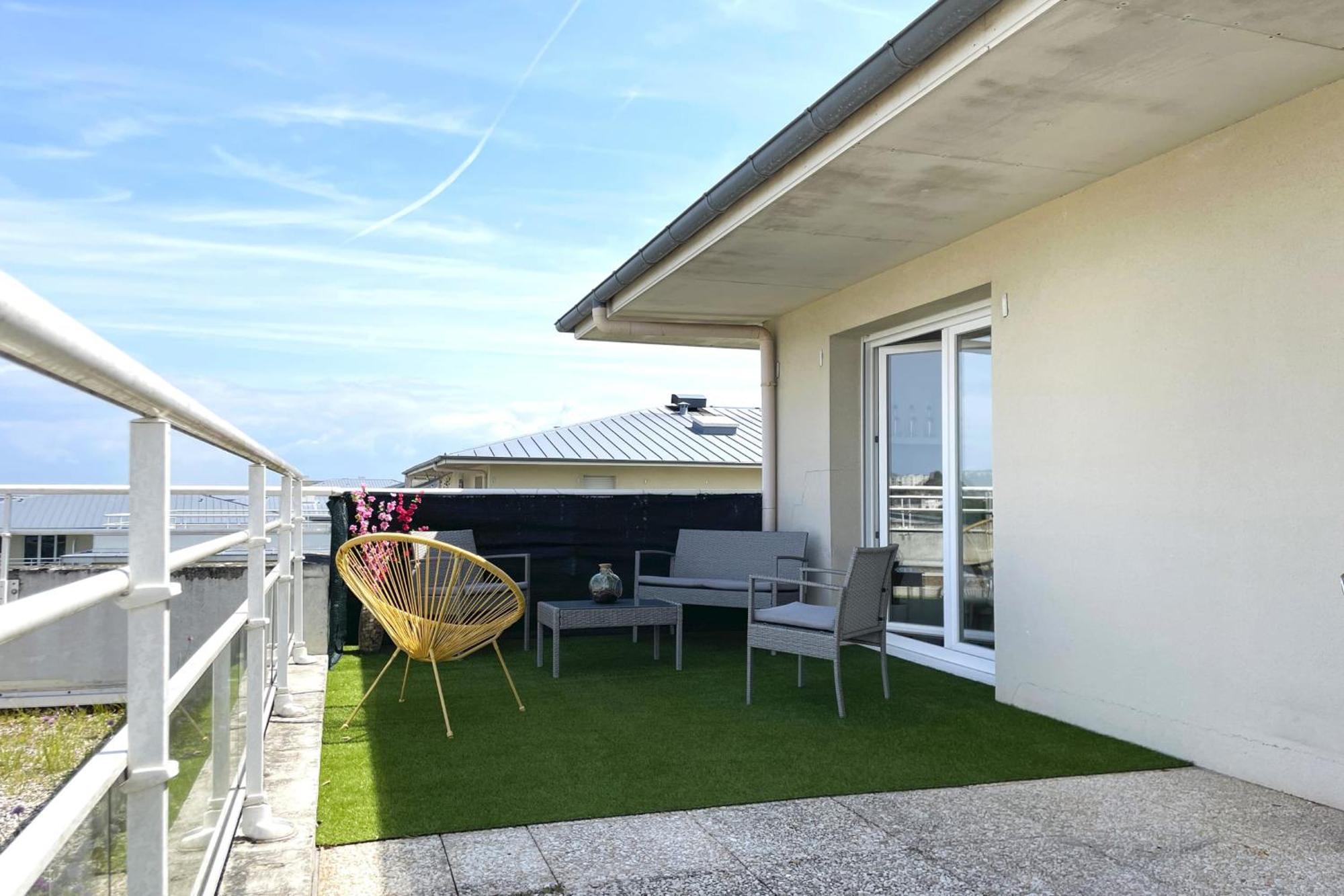 Le Rooftop - Terrasse - Parking - Piscine Caen Esterno foto