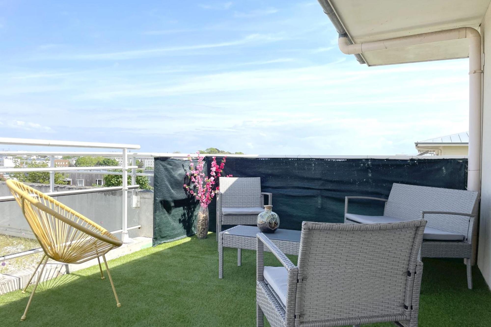 Le Rooftop - Terrasse - Parking - Piscine Caen Esterno foto