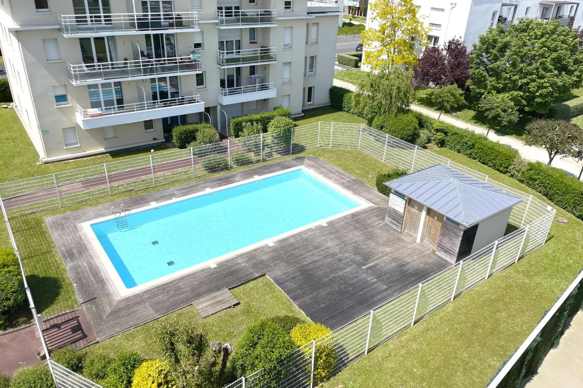 Le Rooftop - Terrasse - Parking - Piscine Caen Esterno foto
